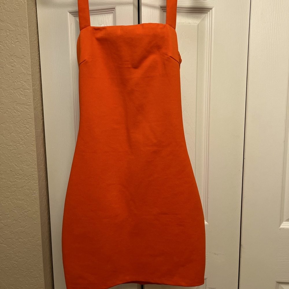 Superdown Burnt Orange Halter Mini Dress Size XS